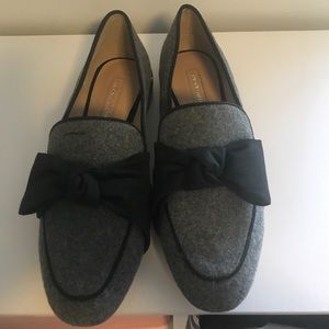 Never Worn!!!!!! Black and grey loafers